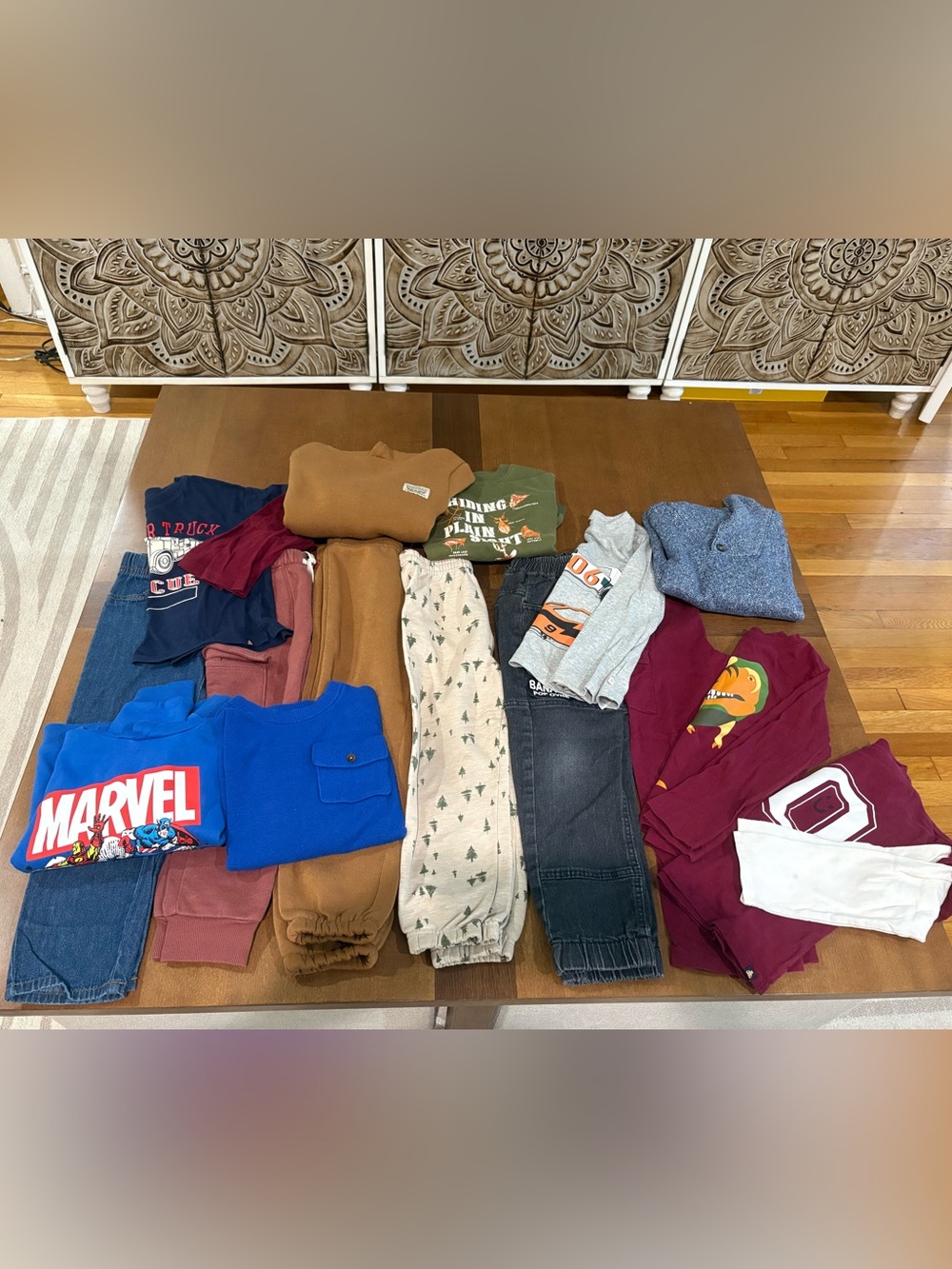 15 piece BOYS 5T fall/Winter mega bundle hoodie & Mixed long sleeve pant Set